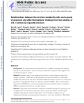 Cover page: Relationships between the Nicotine Metabolite Ratio and a Panel of Exposure and Effect Biomarkers: Findings from Two Studies of U.S. Commercial Cigarette Smokers.