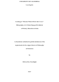 Cover page: Learning to "Measure What Affects their Lives": Ethnography of a Citizen-Engaged Evaluation of Primary Education in India