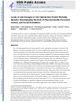 Cover page: Levels of and Changes in Life Satisfaction Predict Mortality Hazards: Disentangling the Role of Physical Health, Perceived Control, and Social Orientation