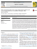 Cover page: Policy and demographic factors shape deforestation patterns and socio-ecological processes in southwest Ethiopian coffee agroecosystems