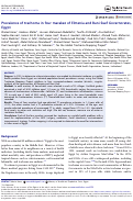 Cover page: Prevalence of trachoma in four marakez of Elmenia and Bani Suef Governorates, Egypt