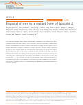 Cover page: Disposal of iron by a mutant form of lipocalin 2