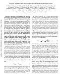 Cover page: Ergodic dynamics and thermalization in an isolated quantum system