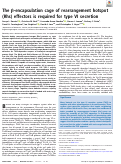 Cover page: The β-encapsulation cage of rearrangement hotspot (Rhs) effectors is required for type VI secretion