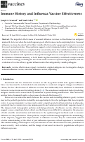 Cover page: Immune History and Influenza Vaccine Effectiveness