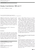 Cover page: Imaging of ependymomas: MRI and CT