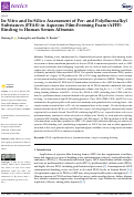 Cover page: In-Vitro and In-Silico Assessment of Per- and Polyfluoroalkyl Substances (PFAS) in Aqueous Film-Forming Foam (AFFF) Binding to Human Serum Albumin