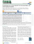 Cover page: Prenatal Exposure to Source-Specific Fine Particulate Matter and Autism Spectrum Disorder.