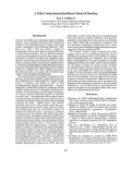 Cover page: A Fully Connectionist Dual Route Model of Reading