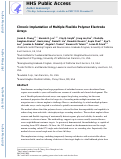 Cover page: Chronic Implantation of Multiple Flexible Polymer Electrode Arrays.