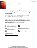 Cover page: Effect of venting range hood flow rate on size-resolved ultrafine particle concentrations from gas stove cooking