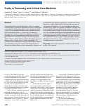 Cover page: Frailty in Pulmonary and Critical Care Medicine.