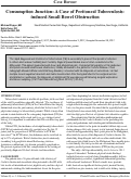 Cover page: Consumption Junction: A Case of Peritoneal Tuberculosisinduced Small Bowel Obstruction