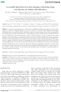 Cover page: Accessible light detection and ranging: estimating large tree density for habitat identification