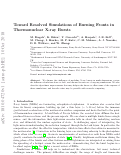 Cover page: Toward Resolved Simulations of Burning Fronts in Thermonuclear X-ray Bursts