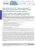 Cover page: Gain-of-function of the 1-aminocyclopropane-1-carboxylate synthase gene ACS1G induces female flower development in cucumber gynoecy