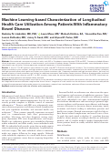 Cover page: Machine Learning-based Characterization of Longitudinal Health Care Utilization Among Patients With Inflammatory Bowel Diseases.