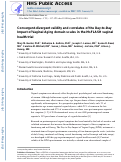 Cover page: Convergent-Divergent Validity and Correlates of the Day-to-Day Impact of Vaginal Aging Domain Scales in the MsFLASH Vaginal Health Trial