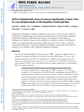 Cover page: Aspartate aminotransferase-to-platelet ratio index increases significantly 3 years prior to liver-related death in HIV-hepatitis-coinfected men