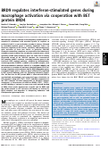 Cover page: BRD9 regulates interferon-stimulated genes during macrophage activation via cooperation with BET protein BRD4