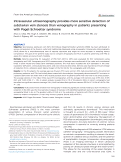 Cover page: Intravascular ultrasonography provides more sensitive detection of subclavian vein stenosis than venography in patients presenting with Paget-Schroetter syndrome