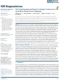 Cover page: The Transformation and Export of Organic Carbon Across an Arctic River‐Delta‐Ocean Continuum