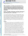 Cover page: Effect of angiotensin-converting enzyme blockade, alone or combined with blockade of soluble epoxide hydrolase, on the course of congestive heart failure and occurrence of renal dysfunction in Ren-2 transgenic hypertensive rats with aorto-caval fistula.