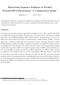 Cover page: Extracting Sequence Features to Predict Protein-DNA Interactions: A Comparative Study