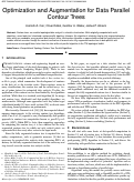 Cover page: Optimization and Augmentation for Data Parallel Contour Trees