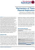 Cover page: Mechanisms of Theta Plasmid Replication