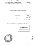 Cover page: LABORATORY EQUIPMENT PROCUREMENT