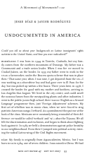 Cover page: Undocumented in America