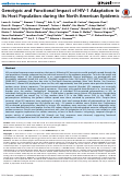 Cover page: Genotypic and Functional Impact of HIV-1 Adaptation to Its Host Population during the North American Epidemic