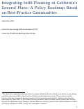 Cover page: Integrating Infill Planning in California’s General Plans: A Policy Roadmap Based on Best-Practice Communities