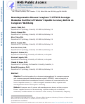 Cover page: Neurodegenerative Disease Caregivers’ 5-HTTLPR Genotype Moderates the Effect of Patients’ Empathic Accuracy Deficits on Caregivers’ Well-Being