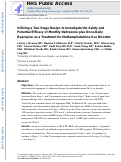 Cover page: Utilizing a Two-stage Design to Investigate the Safety and Potential Efficacy of Monthly Naltrexone Plus Once-daily Bupropion as a Treatment for Methamphetamine Use Disorder