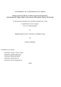 Cover page: Design and Analysis of Interconnected Systems: Optimization Algorithms and Linear-Threshold Brain Networks