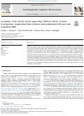 Cover page: Continuity in the neural system supporting children’s theory of mind development: Longitudinal links between task-independent EEG and task-dependent fMRI