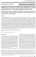 Cover page: Medical Cost to Treat Cervical Cancer Patients at a Social Security Third Level Oncology Hospital in Mexico City