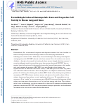 Cover page: Formaldehyde-induced hematopoietic stem and progenitor cell toxicity in mouse lung and nose