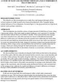 Cover page: A study of flow and transport through a fault embedded in fractured rock