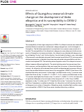 Cover page: Effects of Guangzhou seasonal climate change on the development of Aedes albopictus and its susceptibility to DENV-2