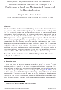 Cover page: Development, implementation and performance of a model predictive controller for packaged air conditioners in small and medium-sized commercial building applications