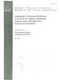 Cover page: Additionality of emissions reductions from clean development mechanism projects: issues and options for project-level assessments