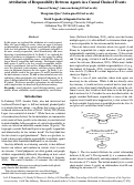 Cover page: Attribution of Responsibility Between Agents in a Causal Chain of Events