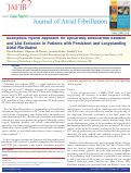 Cover page: Subxiphoid Hybrid Approach for Epicardial/Endocardial Ablation and LAA Exclusion in Patients with Persistent and Longstanding Atrial Fibrillation.