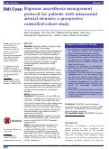 Cover page: Rigorous anaesthesia management protocol for patients with intracranial arterial stenosis: a prospective controlled-cohort study.