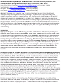 Cover page: Academically Meaningful Play in the Mathematics Classroom: Learning Symmetry and Transformations through Transformations Quest Educational Video Game