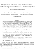 Cover page: The Structure of Worker Compensation in Brazil, With a Comparison to France and the United States¤