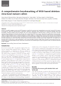 Cover page: A comprehensive benchmarking of WGS-based deletion structural variant callers.